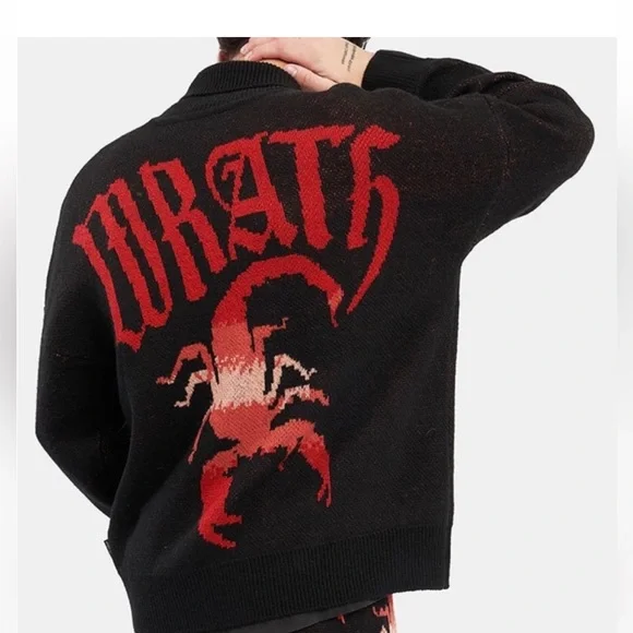 NWT Spirit Jersey Sweaters Spirit Jersey Wrath Knit Zip Up Nwt Unisex Large
